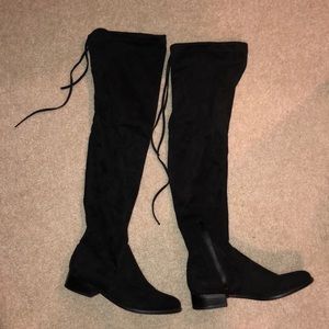 Black over the knee boots